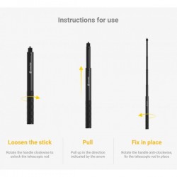 Invisible Selfie Stick Insta360 para ONE X ONE X2 ONE R ONE RS