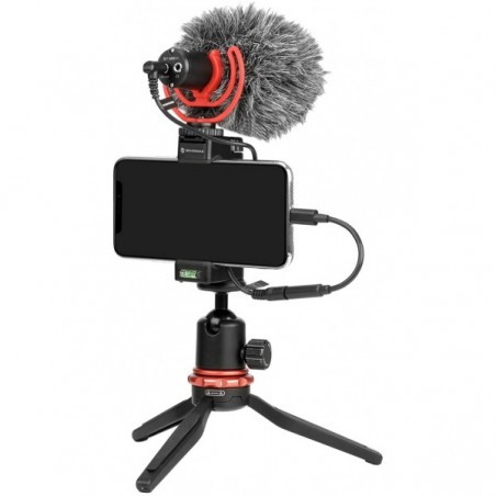 Micrófono BOYA BY-MM1+ Super cardioide condensador para cámaras, celulares y grabadoras