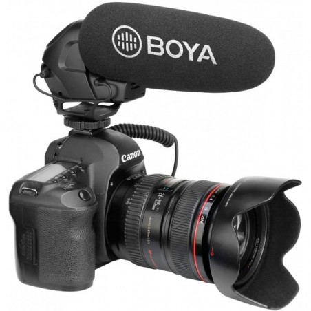 Micrófono BOYA BY-BM3032 Supercardioide profesional para cámaras y grabadoras
