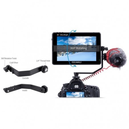 Monitor FEELWORLD LUT7 para cámaras DSLR - HDMI - 7 pulgadas touchscreen