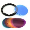 Filtros GODOX V-11C de color para efectos artísticos para cabezales redondos