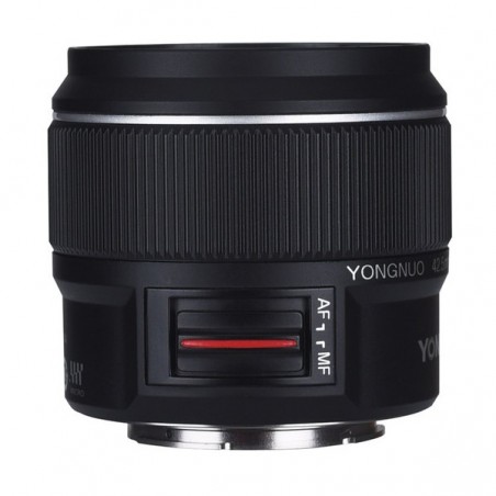 Lente Yongnuo 42.5mm f/1.7 para Panasonic Lumix y Olympus