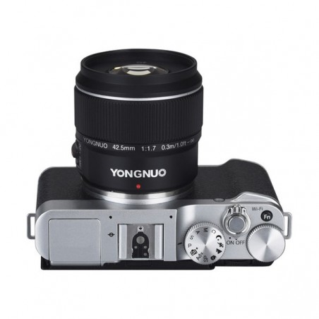Lente Yongnuo 42.5mm f/1.7 para Panasonic Lumix y Olympus
