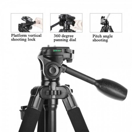 Trípode QZSD Q111 para cámaras DSLR hasta 5Kg