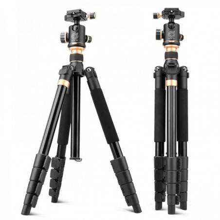 Trípode Monópodo Q666BD para cámaras DSLR incluye cabezal panorámico