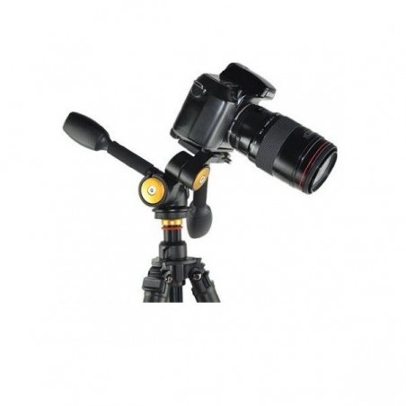 Cabezal fluido de doble manubrio para trípode o monópodo - con quick release - QZSD-80