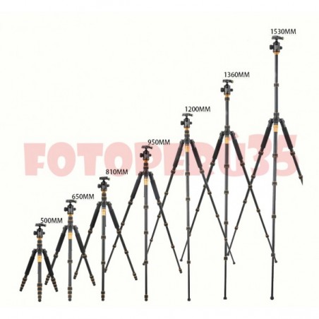 Trípode Monópodo Q666 para cámaras DSLR incluye cabezal panorámico