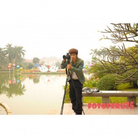 Trípode Monópodo Q666 para cámaras DSLR incluye cabezal panorámico