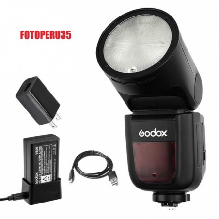 Flash portátil GODOX V1 (Incluye batería y cargador)