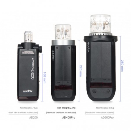 Flash de estudio GODOX Wistro AD400 PRO de 400W con batería
