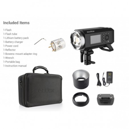 Flash de estudio GODOX Wistro AD400 PRO de 400W con batería