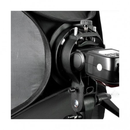 Softbox Godox para flash portátil 80x80cm incluye estuche, grilla y bracket tipo S Montura Bowens