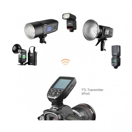 Flash portátil GODOX Ving V350 Canon Nikon Sony (incluye batería y cargador)