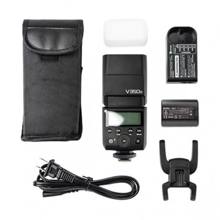Flash portátil GODOX Ving V350 Canon Nikon Sony (incluye batería y cargador)