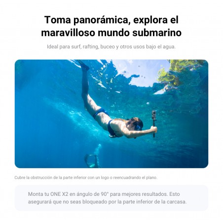 Carcasa sumergible Insta360 para ONE X 2 (Hasta 45 metros) - Dive Case