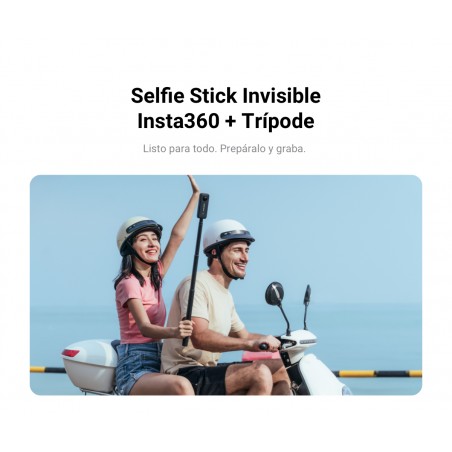 2 en 1 Invisible Selfie Stick + trípode Insta360 para ONE X, ONE X2, ONE R, GO 2, ONE RS