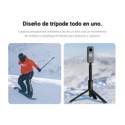 2 en 1 Invisible Selfie Stick + trípode Insta360 para ONE X, ONE X2, ONE R, GO 2, ONE RS