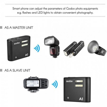 Controlador de Flashes GODOX A1 compatible con smartphones