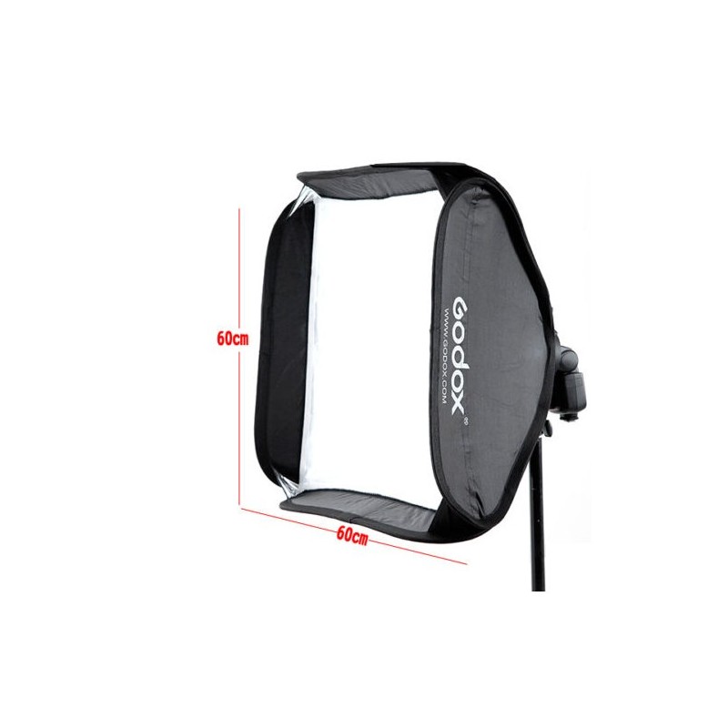 Softbox Godox para flash portátil 40x40cm incluye estuche y bracket