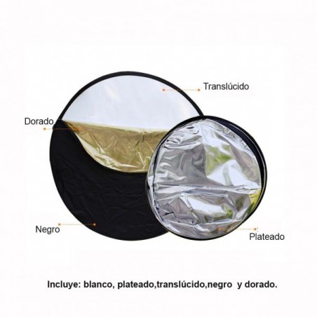 Rebotador Godox 5 en 1 de 110cm con estuche de transporte