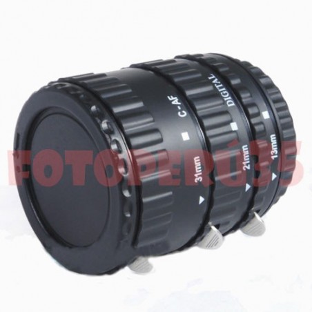 Tubos de extensión para fotografía Macro automático con conectores.