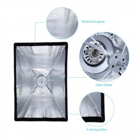 Softbox GODOX de 60x90cm - Tipo Sombrilla - Incluye grilla (Montura Bowens)