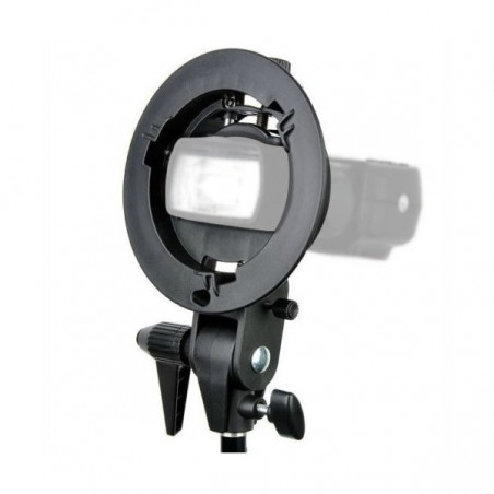 Bracket Godox de Montura Bowens Tipo "S" para flash portátil