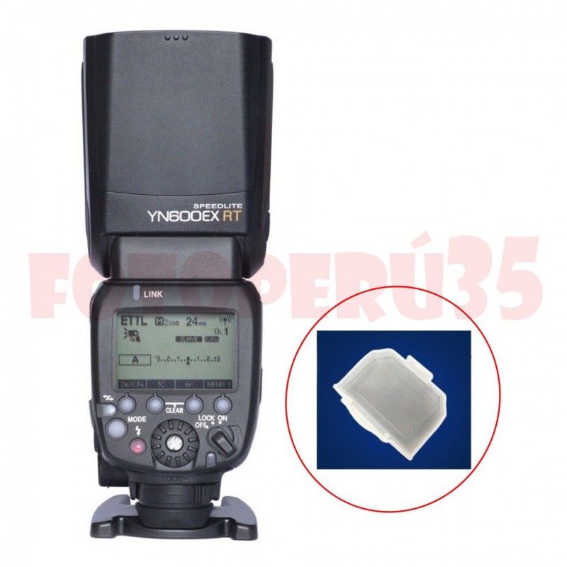 Flash Yongnuo YN600EX-RT + Difusor Tipo Tapa