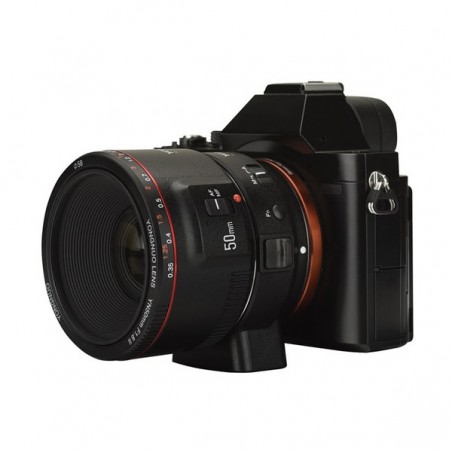 Adaptador YONGNUO EF-E II para usar lentes Canon en cámaras Sony (montura E)