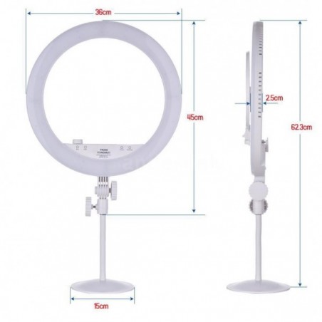 Reflector Luz Led Circular Yongnuo YN208 PRO- Luz de belleza