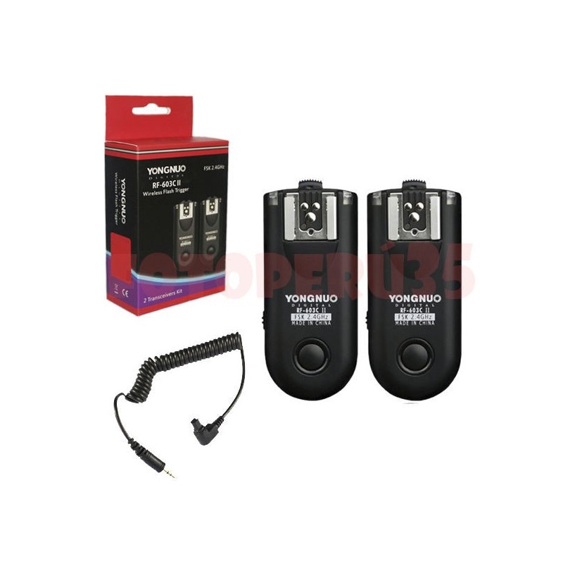 Disparador flash trigger Yongnuo RF-603 II