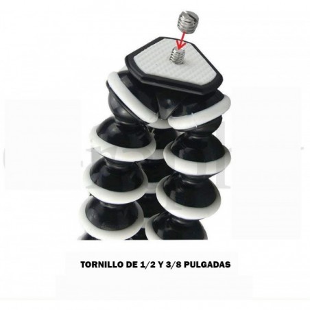 Trípode octopus flexible portátil para cámaras  y celulares