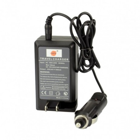 Cargador con adaptador de auto para baterías sony y de luces led tipo NP-F960 NP-F970 NP-F550 NP-F570 NP-F750