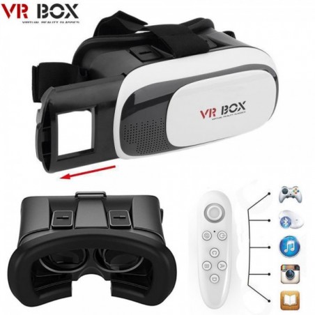 Lentes de Realidad Virtual Visor VR BOX 2.0 incluye control remoto
