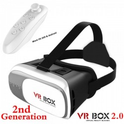 Lentes de Realidad Virtual Visor VR BOX 2.0 incluye control remoto