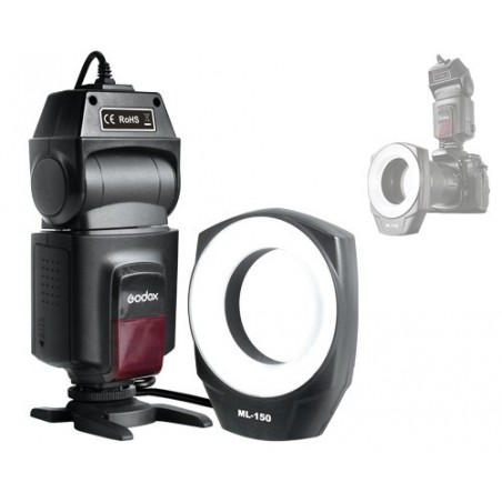 Flash Macro GODOX ML-150 de zapata universal (Canon, Nikon, etc)