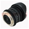 Lente Rokinon 8mm T3.8 HD Ojo de pez -Cine UMC para Canon (con tapasol removible)