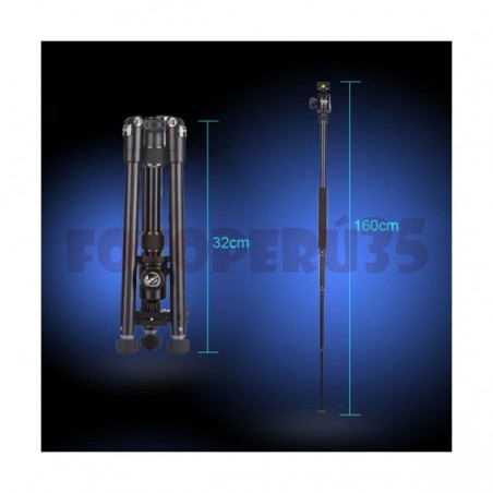 Trípode Selens T-170 para cámaras DSLR incluye cabezal panorámico
