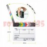 Claqueta acrílica magnética para producciones de vídeo, cine, cortos. 30x25cm