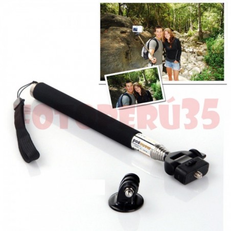 Monopodo para cámara Gopro 1/2/3 y compacta (INCLUYE ADAPTADOR)