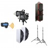 Kit de 2 flashes de estudio GODOX MS200 (200W)