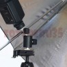 Bracket de rótula para flash portátil y sombrilla tipo C - Swivel 360º - Trípode