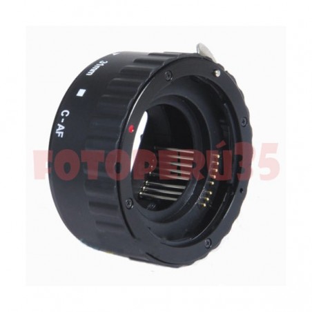 Tubos de extensión para fotografía Macro automático con conectores.