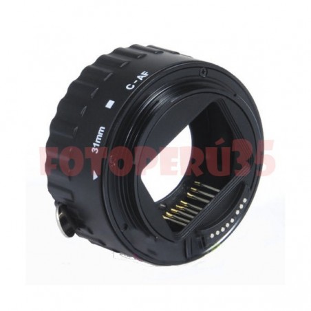 Tubos de extensión para fotografía Macro automático con conectores.