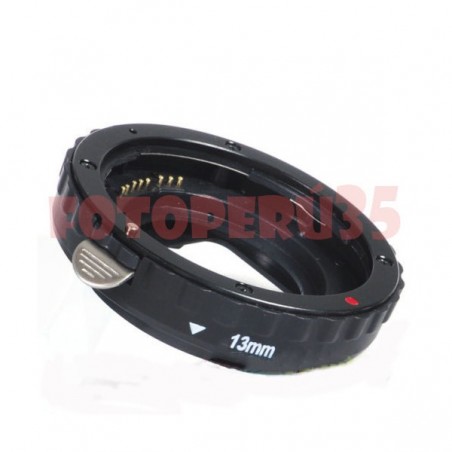 Tubos de extensión para fotografía Macro automático con conectores.