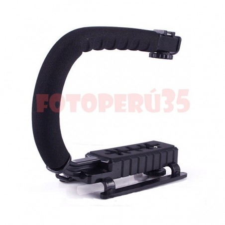 Agarradera para tomas bajas - Video grip - Bracket tipo U