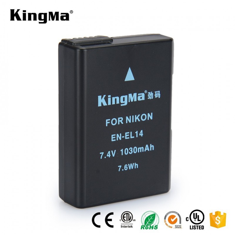 Batería EN-EL14 KingMa para Nikon D3100, D3200, D5100, D5200, D5300