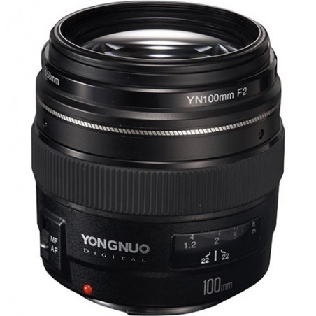 Lente Yongnuo YN 100mm f/2 para Canon EF