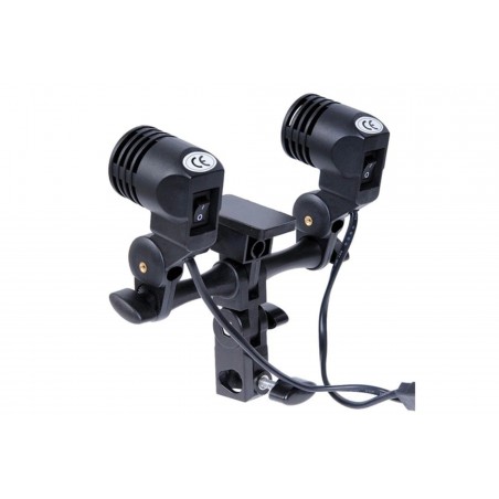 Kit Godox de sombrilla, socket para 2 focos y parante