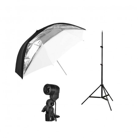 Kit de parante, socket y sombrilla dual de 83cm GODOX para foco E27